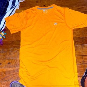 Orange Russell athletics shirt